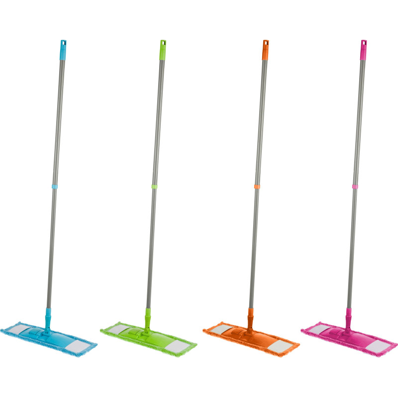 Швабра флаундер 40х10см с насадкой из микрофибры 67-120см HD1027C