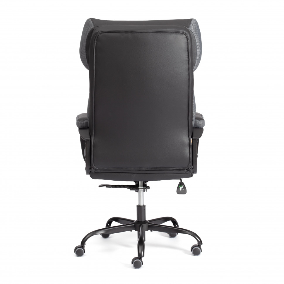 Кресло Duke metal BL кож/зам/ткань, черный/серый, 36-6/12, 58х45х126 см