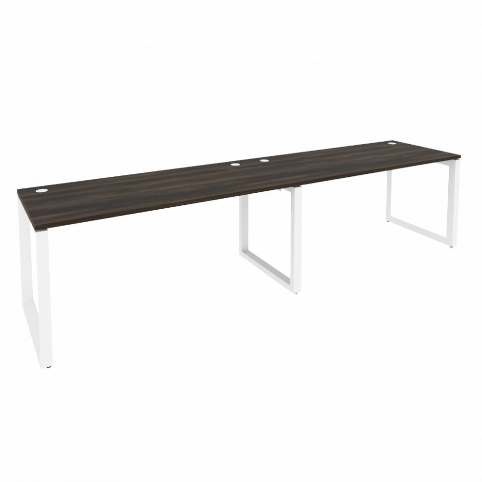 Onix Рабочая станция на О-образном м/к O.MO-RS-2.4.7 Дуб Мали/Металл Белый 3160*720*750