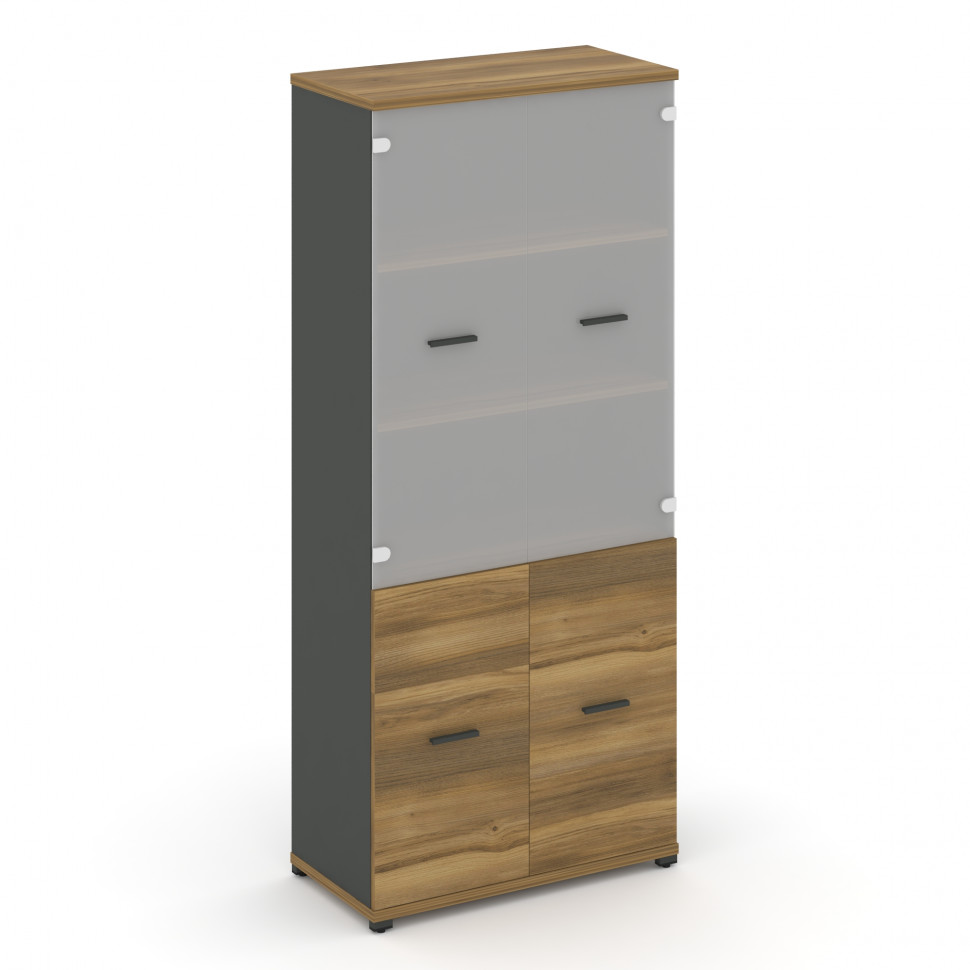 Concept Шкаф 1 широкая секция, 5 ниш CN.STS.E-512 SM A Сандал Янтарный/Антрацит/Металл Антрацит/Сати