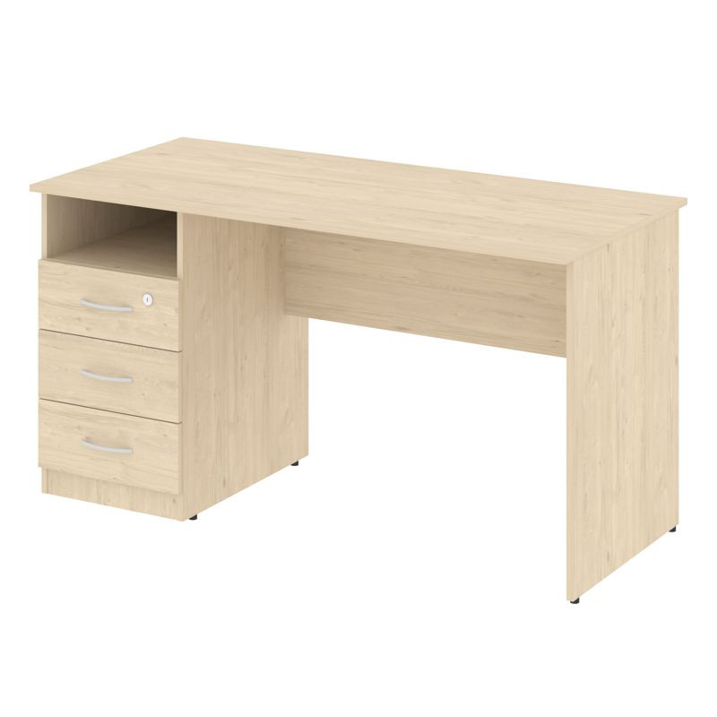 Nova S Стол письменный с тумбой левый В.СПТ-3 (L) Бук Артизан 1400*650*750