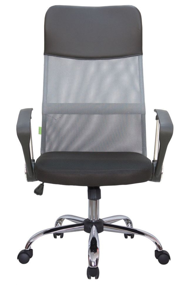 Кресло Smart RCH 8074 Чёрная ткань/Серая сетка (DW-04)