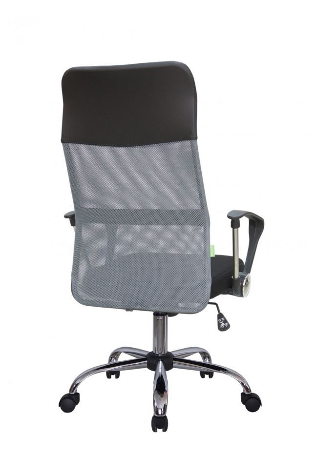 Кресло Smart RCH 8074 Чёрная ткань/Серая сетка (DW-04)