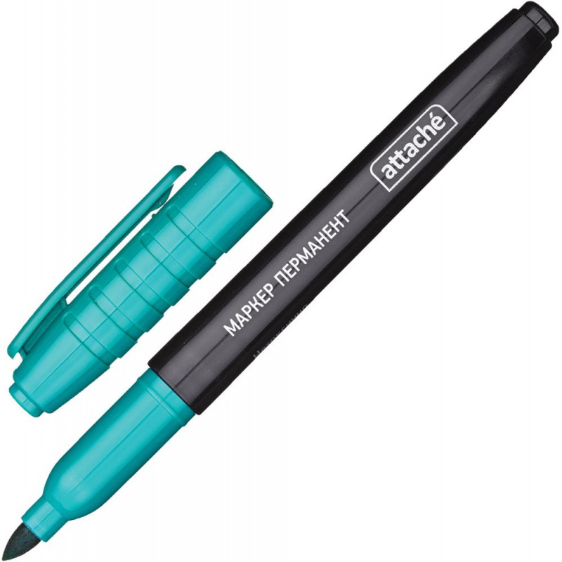 Маркер перманентный ATTACHE зеленый 1,5-3мм.