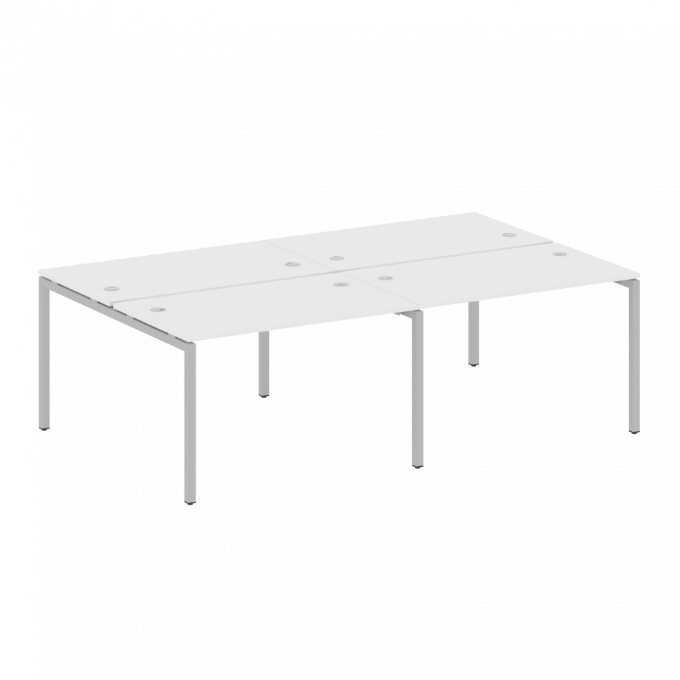 Metal System Quattro Рабочая станция на 4 места на П-образном м/к 40БП.СМ-4.2 Белый/Металл Серый 240 Metal System Quattro Рабочая станция на 4 места на П-образном м/к 40БП.СМ-4.2 Белый/Металл Серый 240