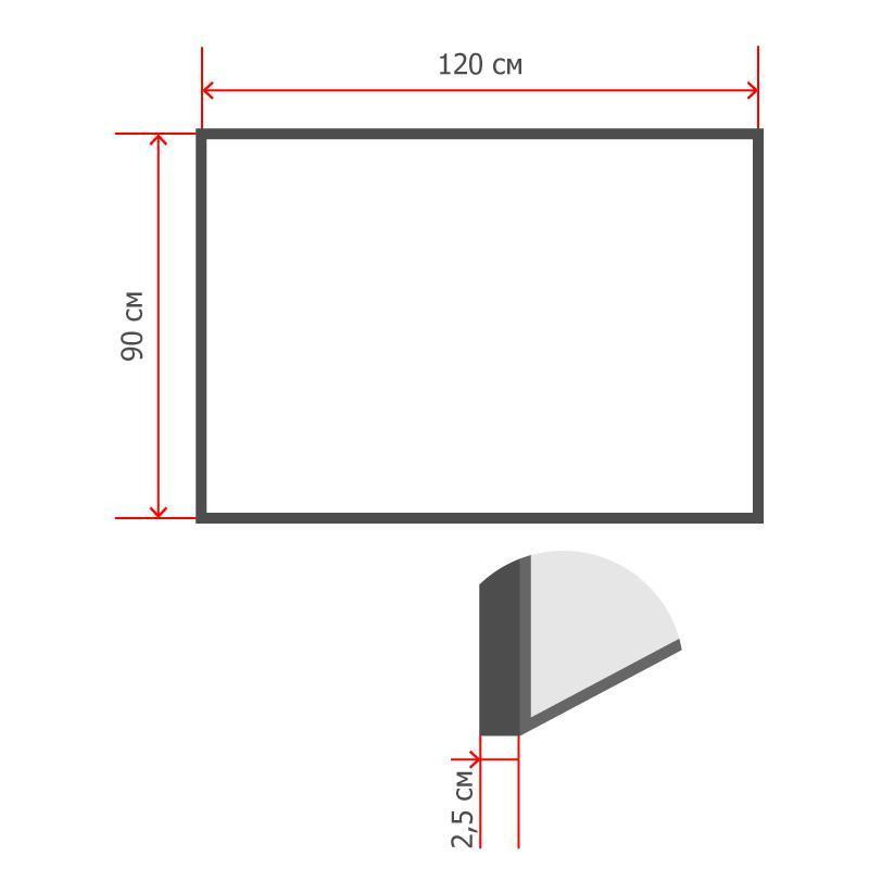 Доска магнитно-маркерная 45х60 Attache Wood дерев.рама