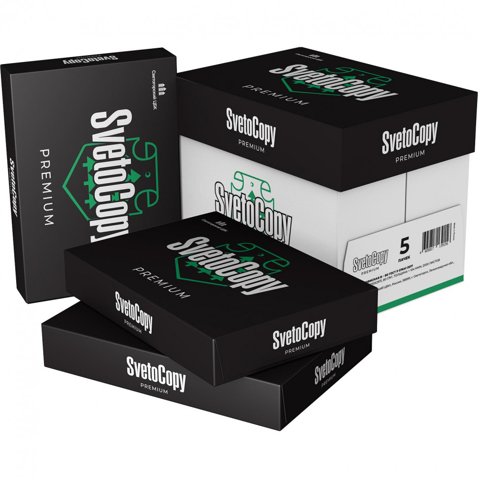 Бумага SvetoCopy Premium (А4, марка А, 80 г/кв.м, 500 л) Спб