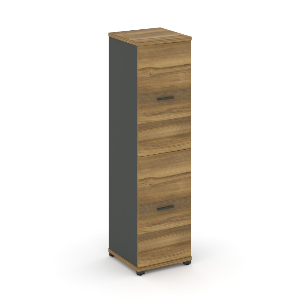 Concept Шкаф 1 узкая секция, 4 ниши CN.STU-412 A Сандал Янтарный/Антрацит/Металл Антрацит 420*420*15