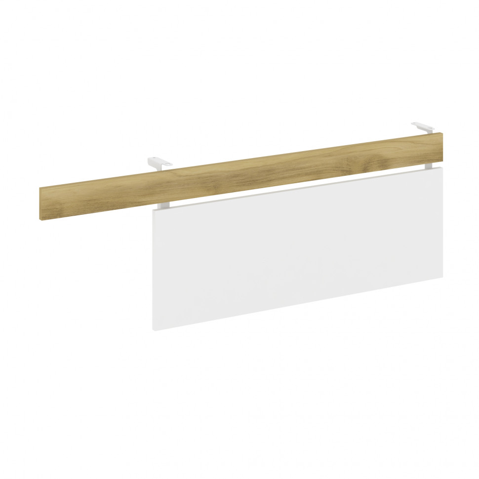 Concept Царга стола с опорной тумбой CN.CST-004 Дуб Винченцо/Белый Бриллиант/Металл Белый 1430*18*45 Concept Царга стола с опорной тумбой CN.CST-004 Дуб Винченцо/Белый Бриллиант/Металл Белый 1430*18*45