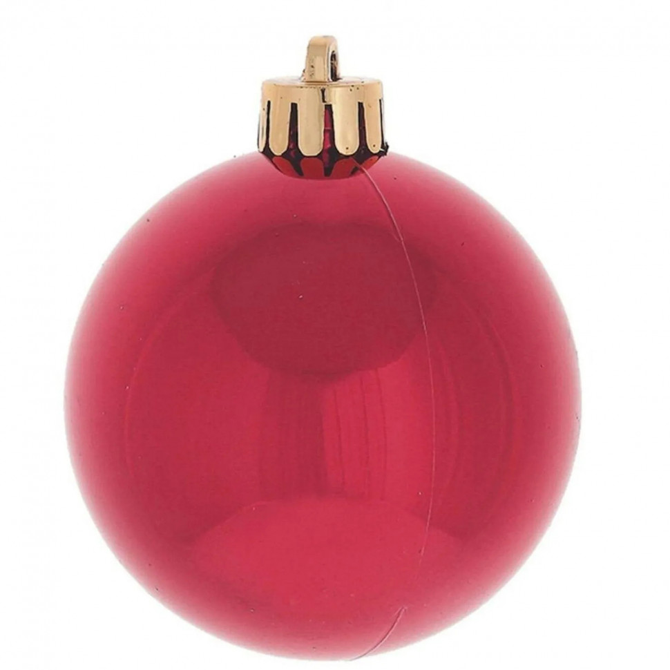 Набор шаров НГ Трио фэнтези, 3 шт,D 8см, L8 W8 H23,5см, красный 722946