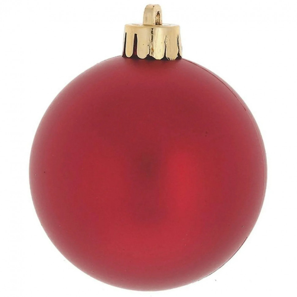 Набор шаров НГ Трио фэнтези, 3 шт,D 8см, L8 W8 H23,5см, красный 722946