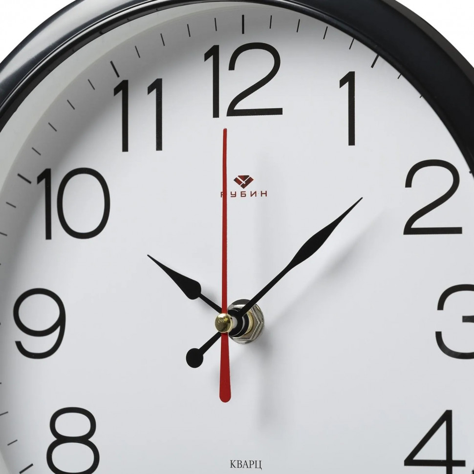 Часы настенные круг d=22см, корпус черный Классика арт.2222-328