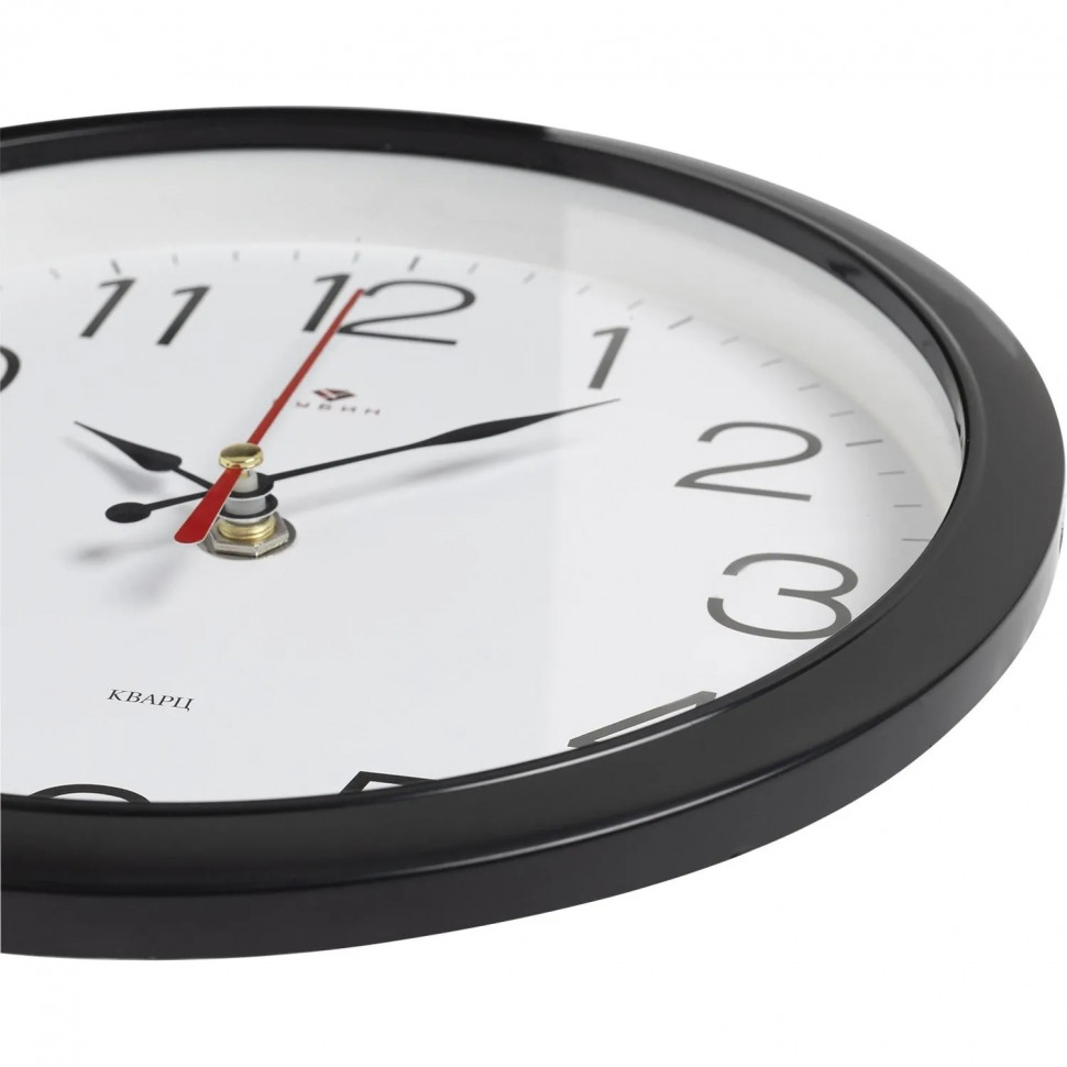 Часы настенные круг d=22см, корпус черный Классика арт.2222-328
