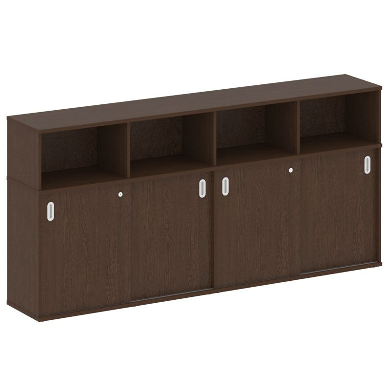 Metal System Шкаф-купе приставной Б.ШК-4 Т Венге Цаво 2332*410*1098 Metal System Шкаф-купе приставной Б.ШК-4 Т Венге Цаво 2332*410*1098