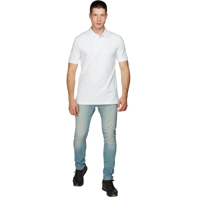 Рубашка Поло (190г.) кор.рукав бел.(XL)