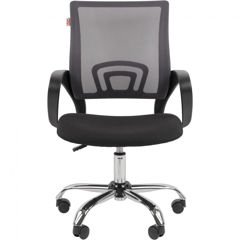 Кресло ТП 304 LT сетка/ткань,серый/черный,хром