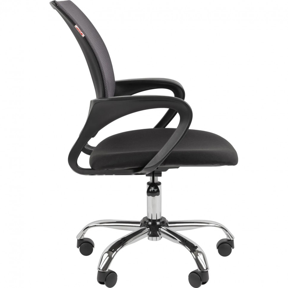 Кресло ТП 304 LT сетка/ткань,серый/черный,хром