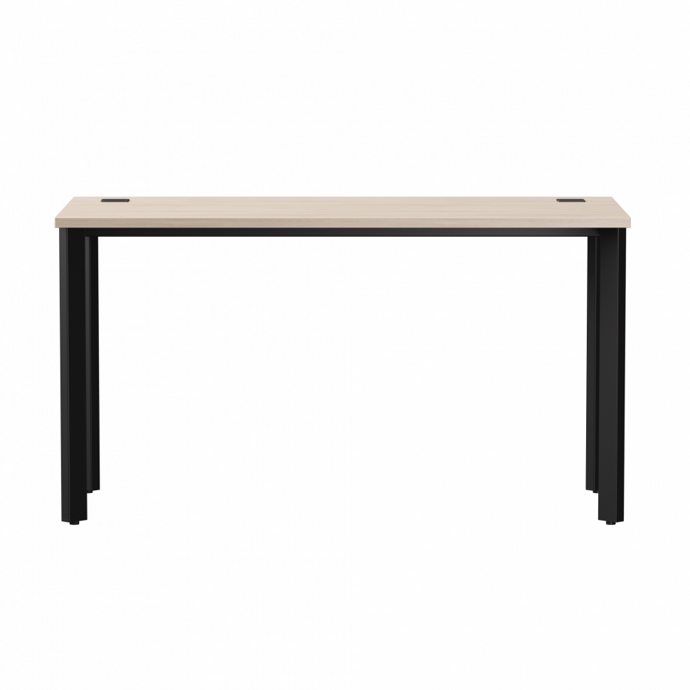 Стол прямой Everprof EVO (ЭВО) на металлокаркасе 1380х670х755 мм опоры 45гр Дуб Соната/Черный