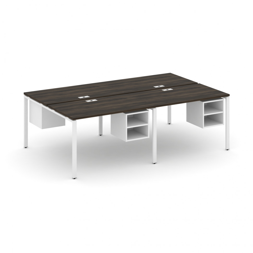 Concept Рабочая станция двухсторонняя с подвесными тумбами на 4 места CN.DRS-126 Дуб Мали/Белый Брил Concept Рабочая станция двухсторонняя с подвесными тумбами на 4 места CN.DRS-126 Дуб Мали/Белый Брил