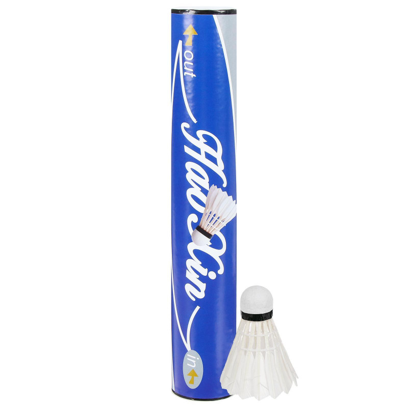 Набор  воланов для бадминтона, перо, в тубе,12 шт 1684538