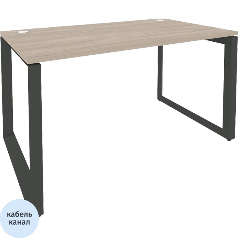 Стол 0MX_ONIX-О О на металлокаркасе O.MO-SP-3.8 аттик дуб/антрацит Ш1380