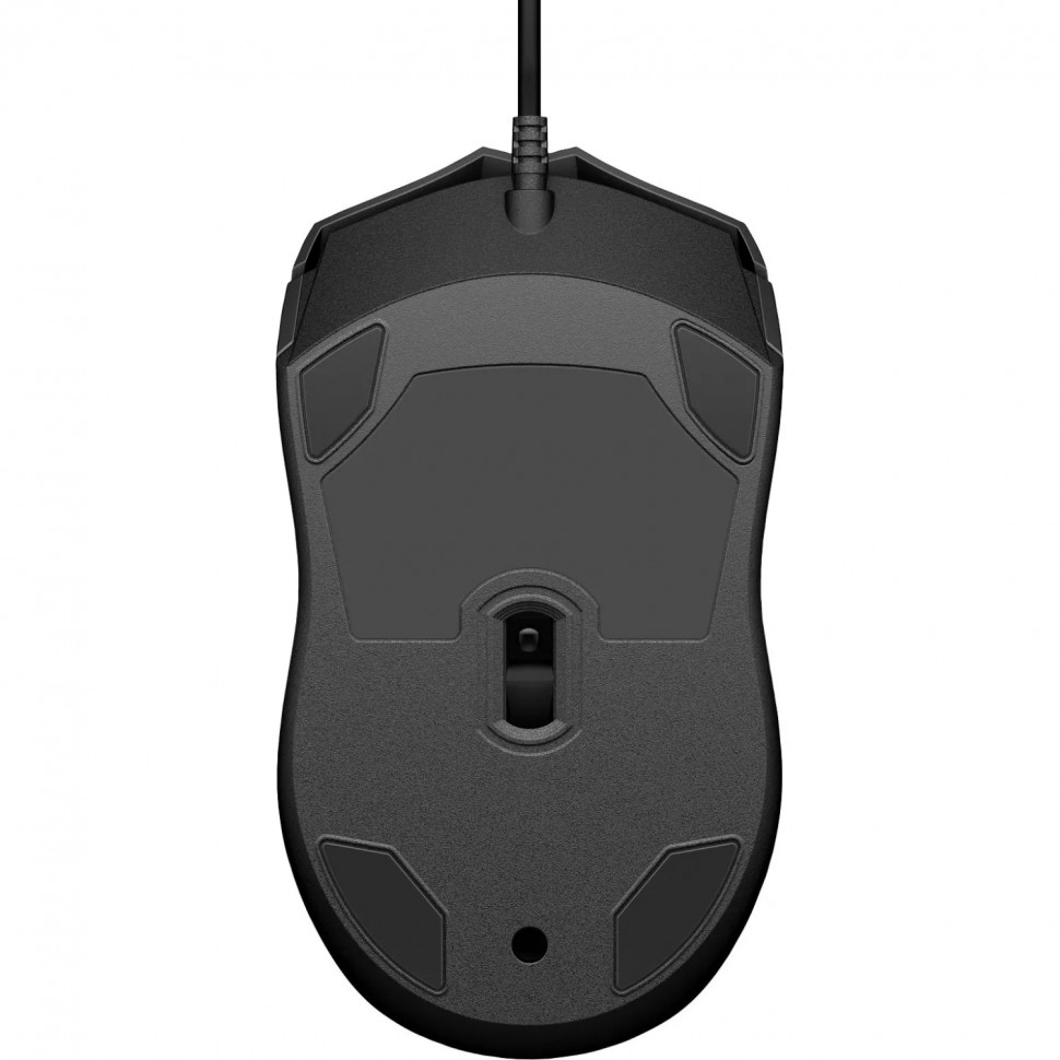 Мышь компьютерная HP проводная Wired Mouse 100 черный (6VY96AA)