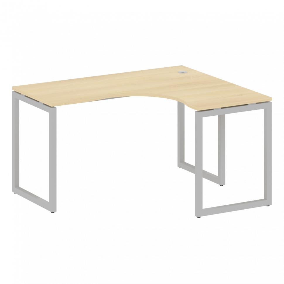 Metal System Quattro Стол криволинейный правый на О-образном м/к 40БО.СА-3 (R) Акация Лорка/Металл С