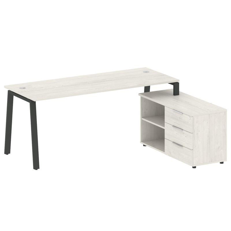 Metal System Рабочая станция с тумбой на А-образном м/к БА.РС-СТС-2.5 (R) Дуб Наварра/Металл Антраци Metal System Рабочая станция с тумбой на А-образном м/к БА.РС-СТС-2.5 (R) Дуб Наварра/Металл Антраци