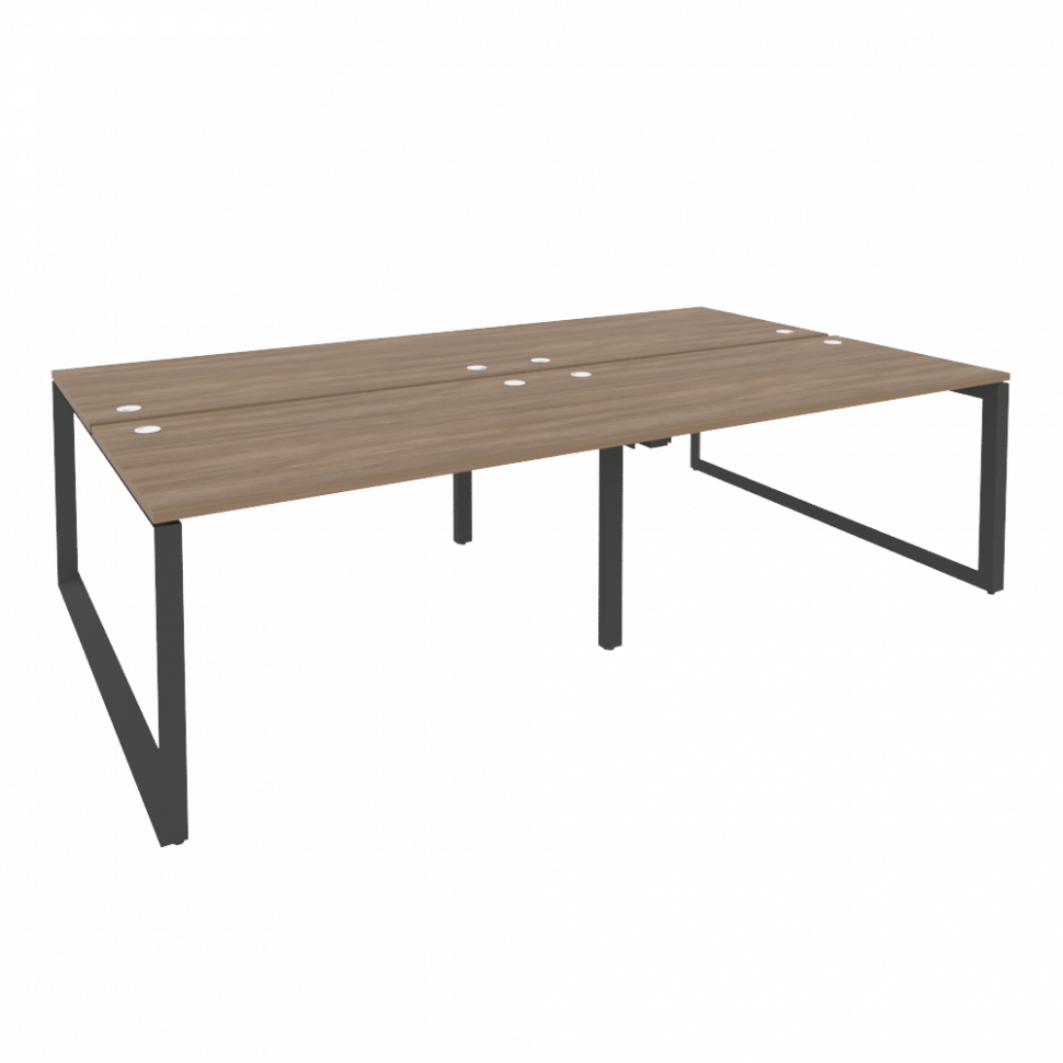 Onix Рабочая станция на О-образном м/к O.MO-D.RS-4.3.8 Дуб Аризона/Металл Антрацит 2760*1635*750