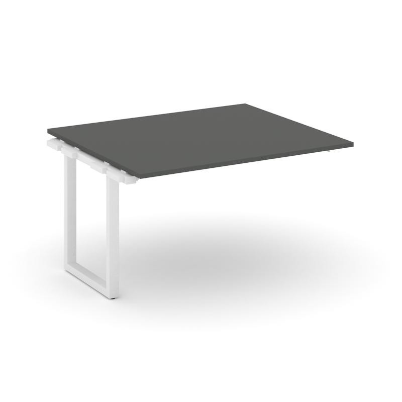 Style Project Проходной наб. элем. перег. стола SN-59O.NSPRG-033.3 Антрацит/Металл Белый 1380*1180*7