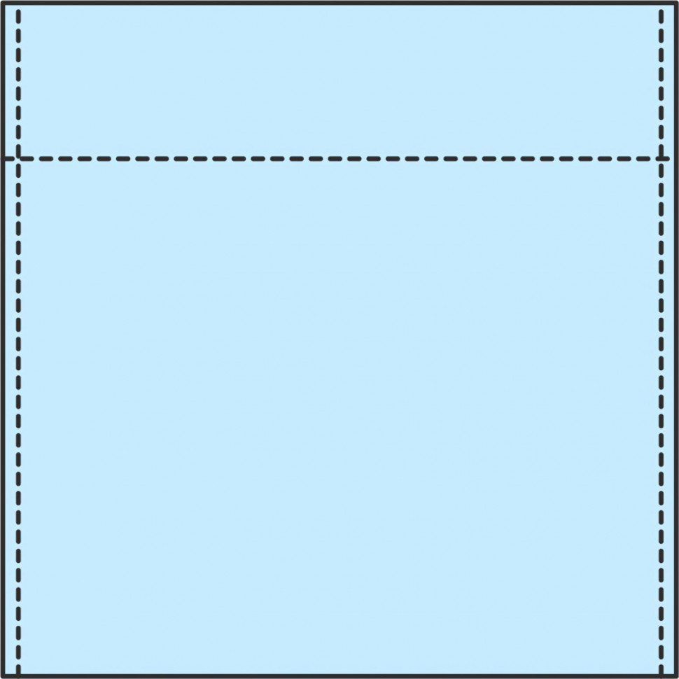 Наволочка н/с 60х60см спанбонд пл.25, голубой, 5шт/упак, 4829/5