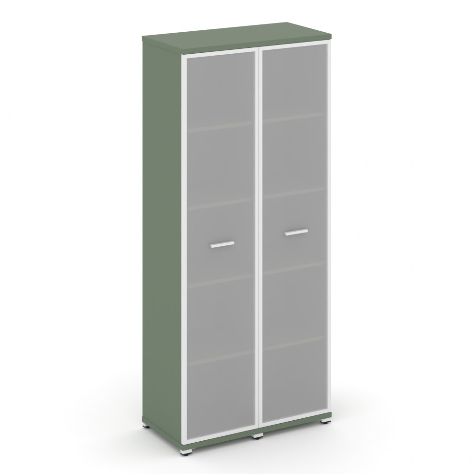 Concept Шкаф 2 узкие секции, 5 ниш CN.STU-528 RMW W Кобо/Металл Белый/Сатин 836*420*1922