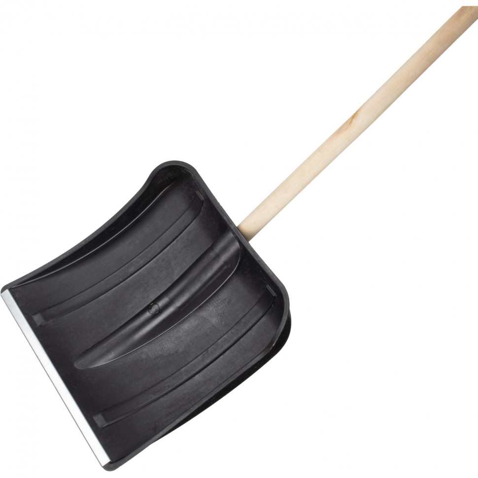 Лопата в сборе с берез/черенк 1сорт D32мм 400х370мм пласт/ковш оцинк планка