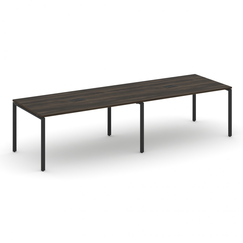 Concept Стол переговорный (2 столешницы) CN.PRG-024 Дуб Мали/Металл Черный 3160*980*750