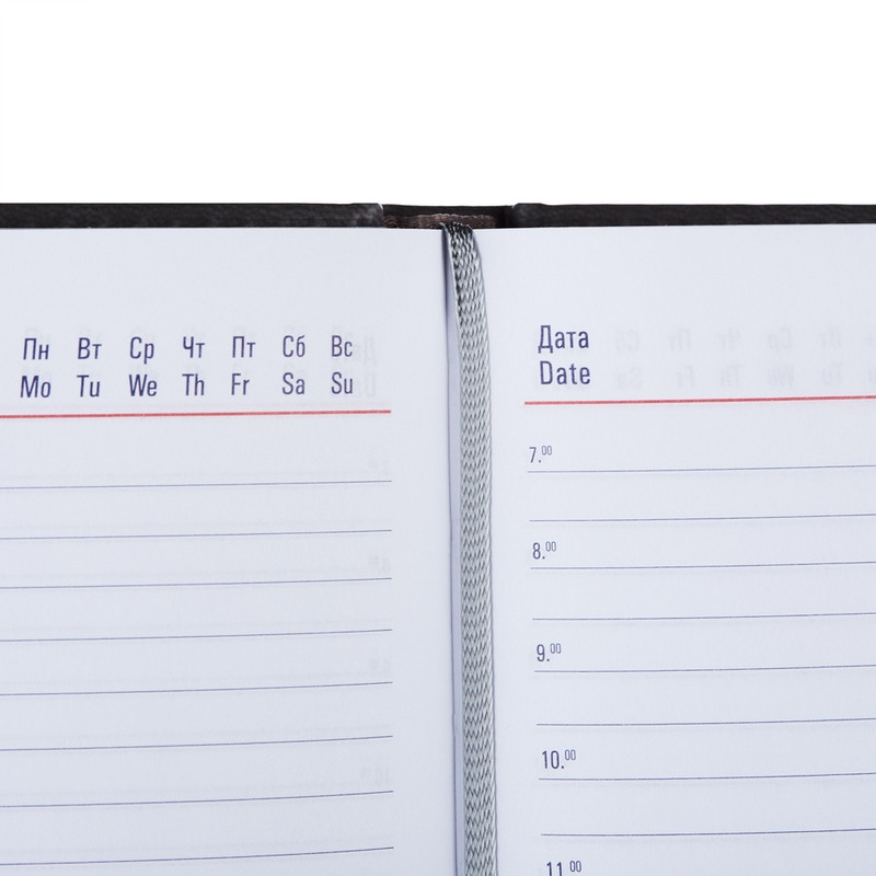Ежедневник недатированный серый,А5,143х210мм,176л,ATTACHE Сиам
