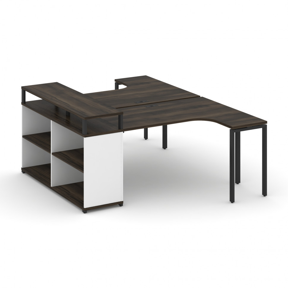 Concept Рабочая станция с опорным стеллажом с верх. горизонтом CN.DSA-203 Дуб Мали/Белый Бриллиант/М Concept Рабочая станция с опорным стеллажом с верх. горизонтом CN.DSA-203 Дуб Мали/Белый Бриллиант/М