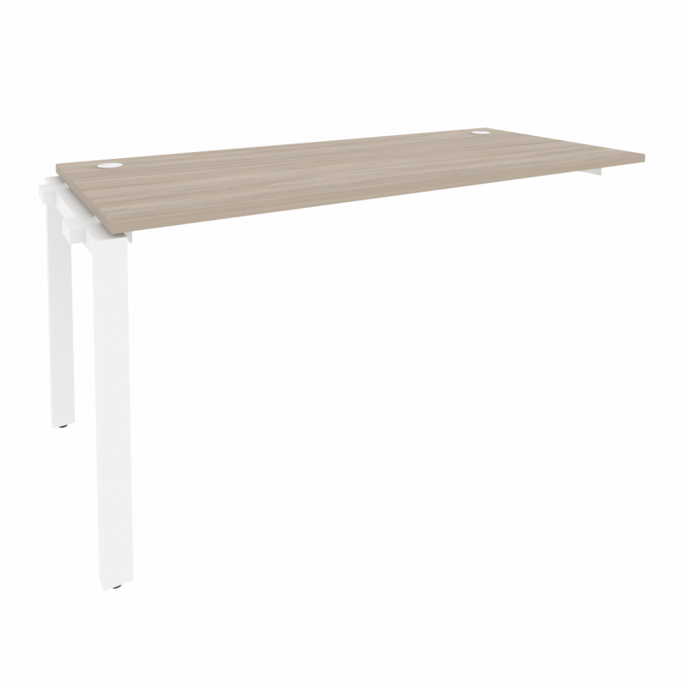 Onix Наборный элемент рабочей станции на П-образном м/к O.MP-1.NRS-4.7 Дуб Аттик/Металл Белый 1580*7