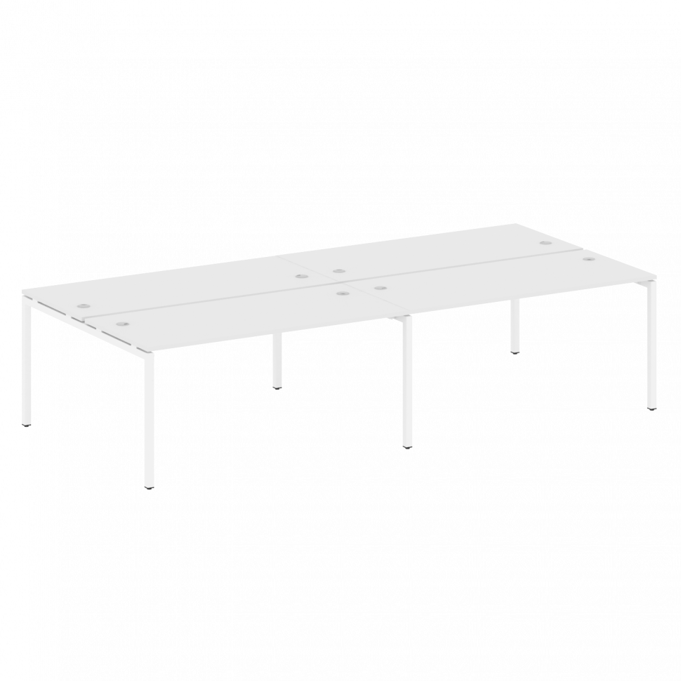 Metal System Quattro Рабочая станция на 4 места на П-образном м/к 40БП.СМ-4.4 Белый/Металл Белый 320 Metal System Quattro Рабочая станция на 4 места на П-образном м/к 40БП.СМ-4.4 Белый/Металл Белый 320