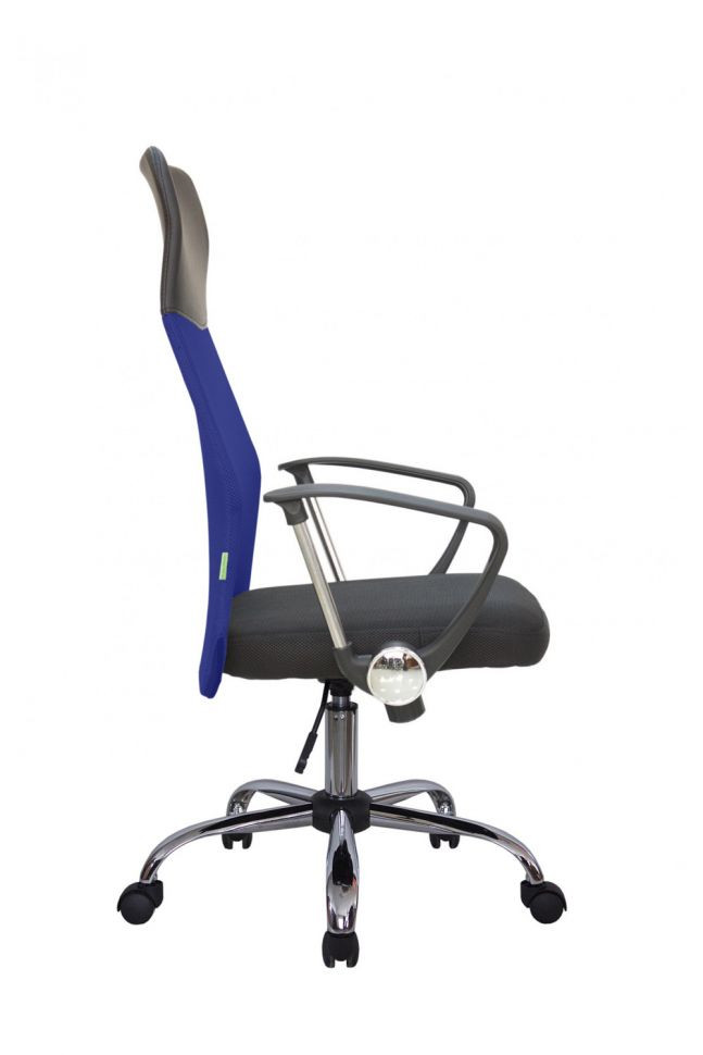 Кресло Smart RCH 8074 Чёрная ткань/Синяя сетка