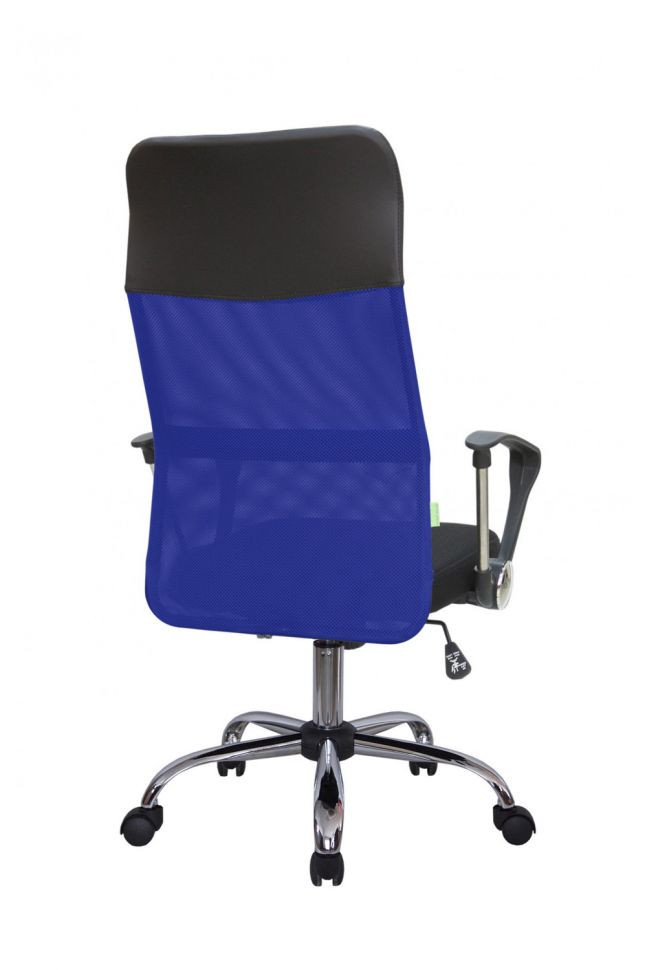 Кресло Smart RCH 8074 Чёрная ткань/Синяя сетка