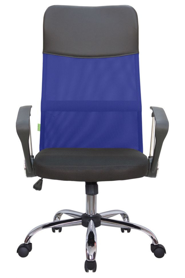 Кресло Smart RCH 8074 Чёрная ткань/Синяя сетка