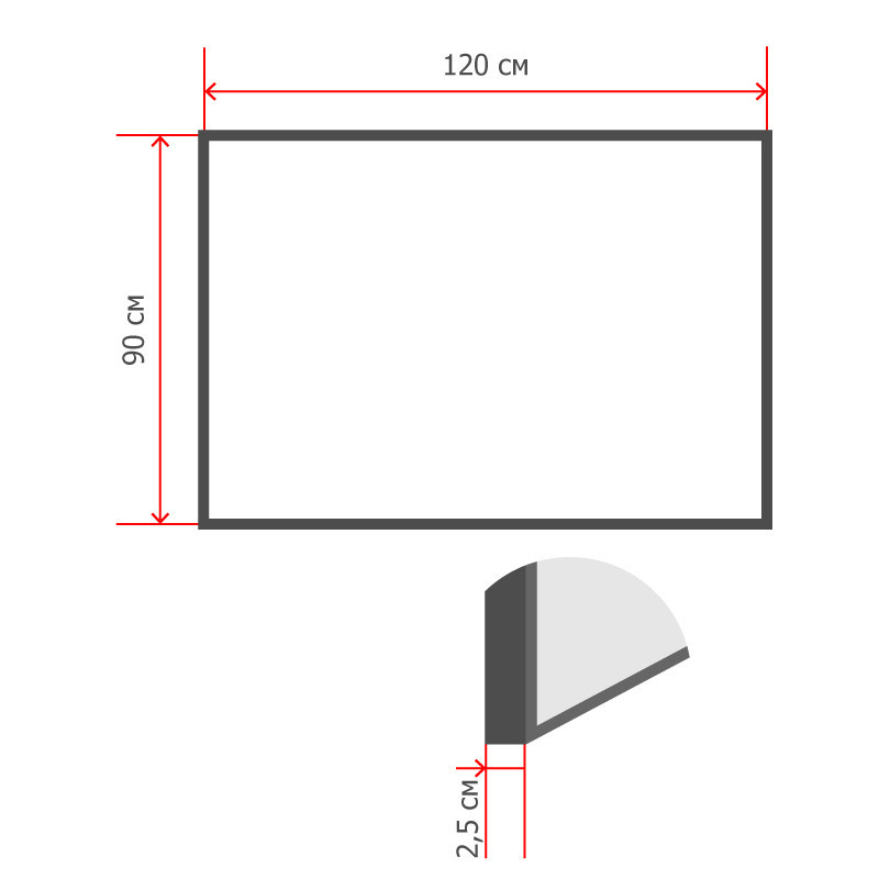 Доска магнитно-маркерная 90х120 Attache Wood дерев.рама
