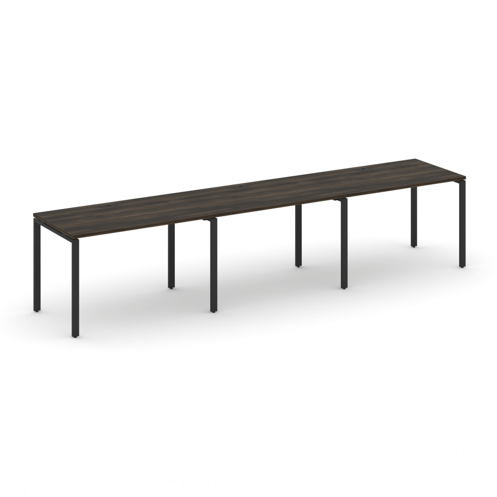 Concept Рабочая станция 3 места CN.ORS-006 Дуб Мали/Металл Черный 3540*720*750