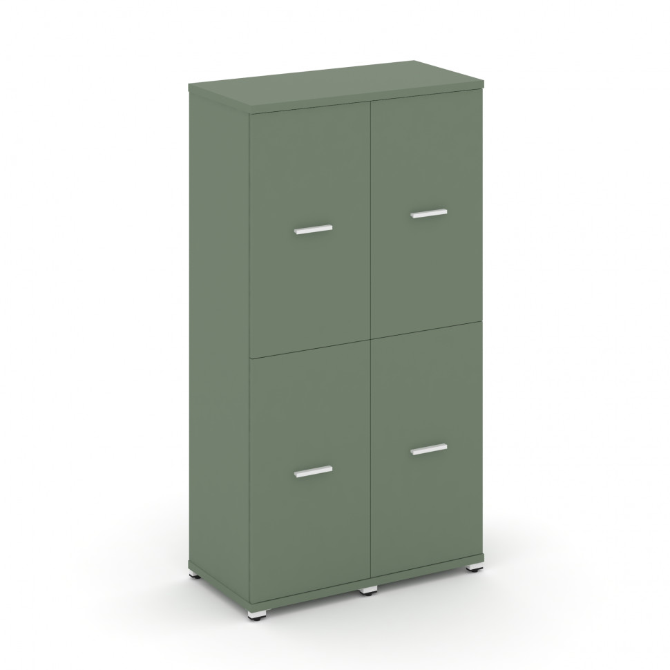 Concept Шкаф 2 узкие секции, 4 ниши CN.STU-422 W Кобо/Металл Белый 836*420*1554