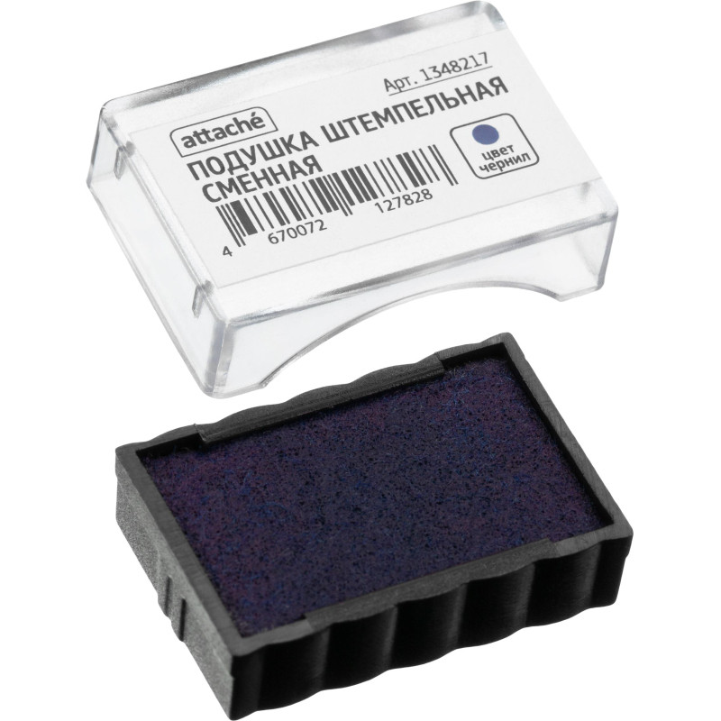 Подушка штемпельная сменная Attache синяя для арт. 1348211 и 1348212