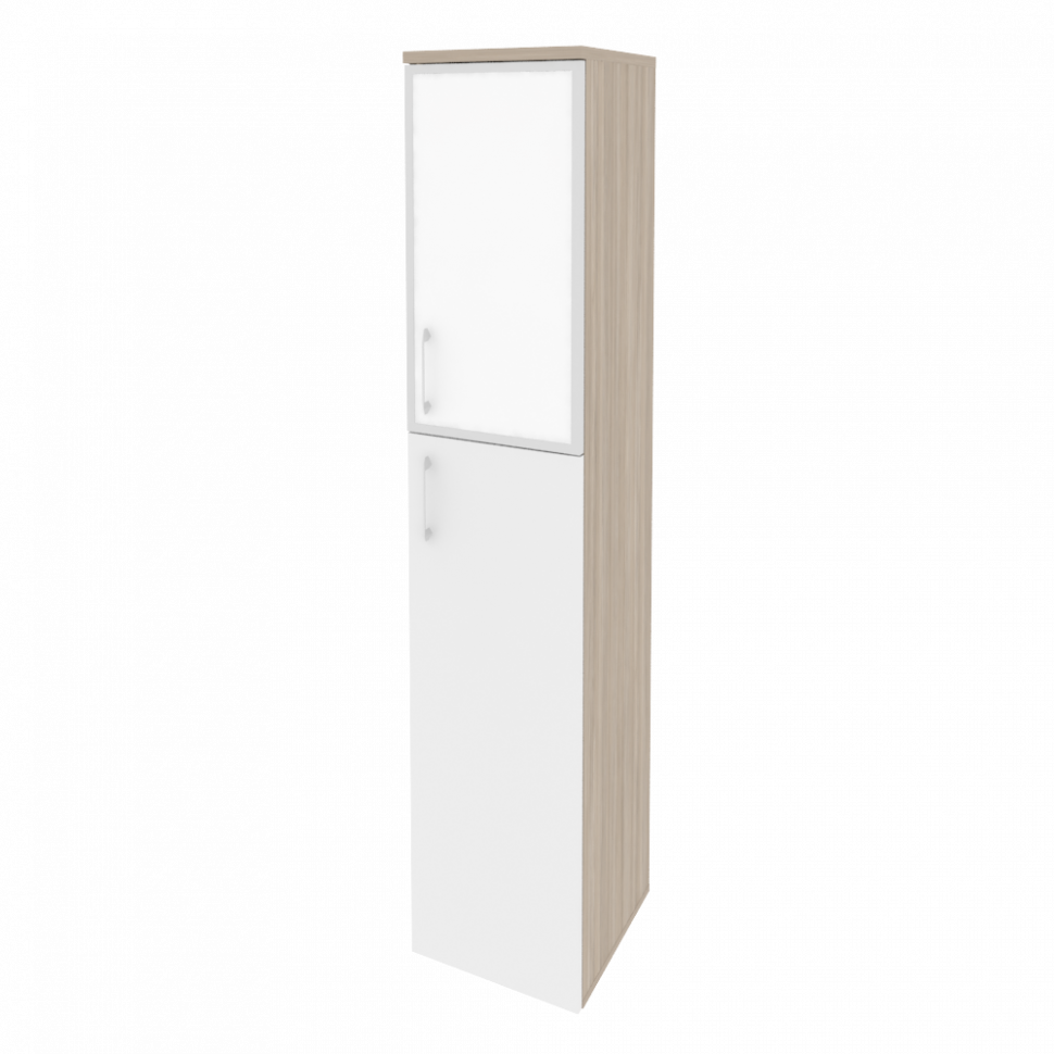 Onix Шкаф высокий узкий правый O.SU-1.7 R (R) white Дуб Аттик/Белый Бриллиант/Стекло White 400*420*1 Onix Шкаф высокий узкий правый O.SU-1.7 R (R) white Дуб Аттик/Белый Бриллиант/Стекло White 400*420*1