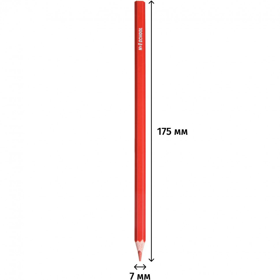 Карандаши цветные 6цв. 6-гран пласт.корпус