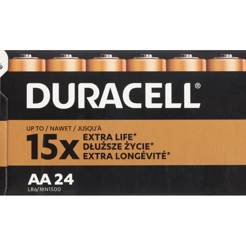 Батарейка DURACELL Basic MN1500 LR6 AA BL24 24шт/уп Батарейка DURACELL Basic MN1500 LR6 AA BL24 24шт/уп