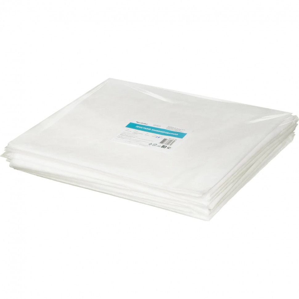 Простыня 200x70, спанбонд ламин., 10шт/уп, штучно, 02-196