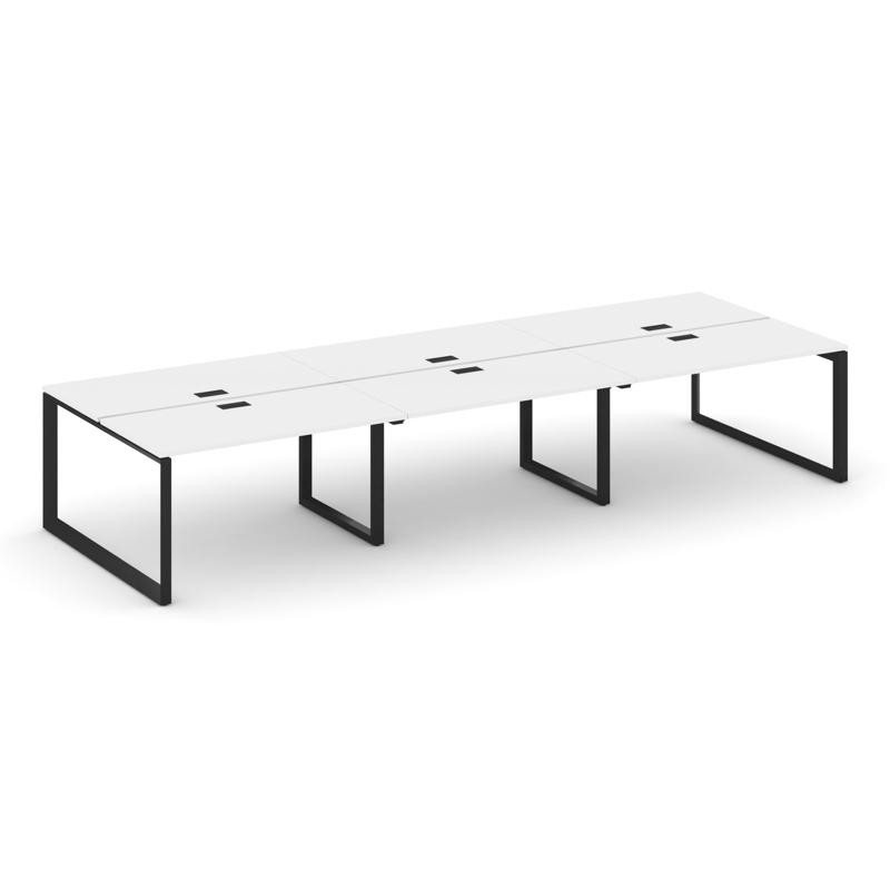 Style Project Рабочая станция двухсторонняя SN-59O.DRS-062 Белый/Металл Черный/Черный Заглушка 3540*